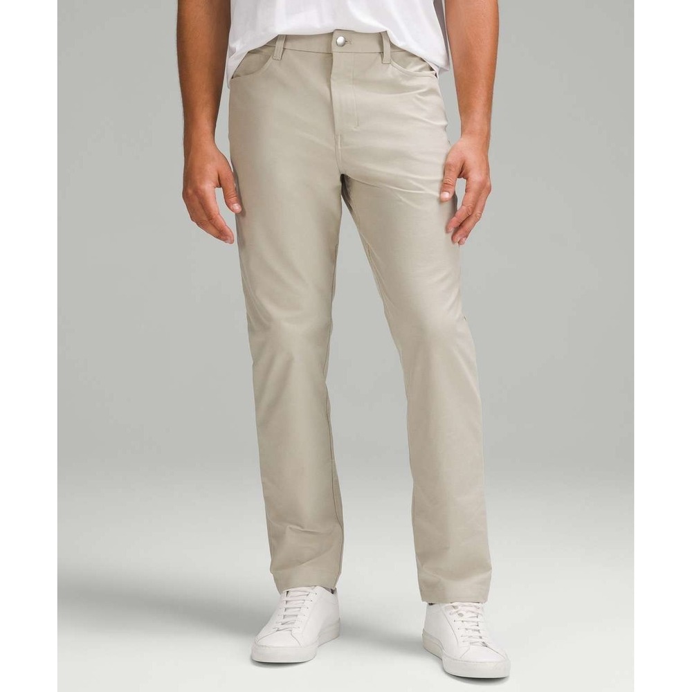 Lululemon‎ ABC Chino Pant Men's 31 x 28 Raw Linen Classic-Fit 5 Pocket Utilitech